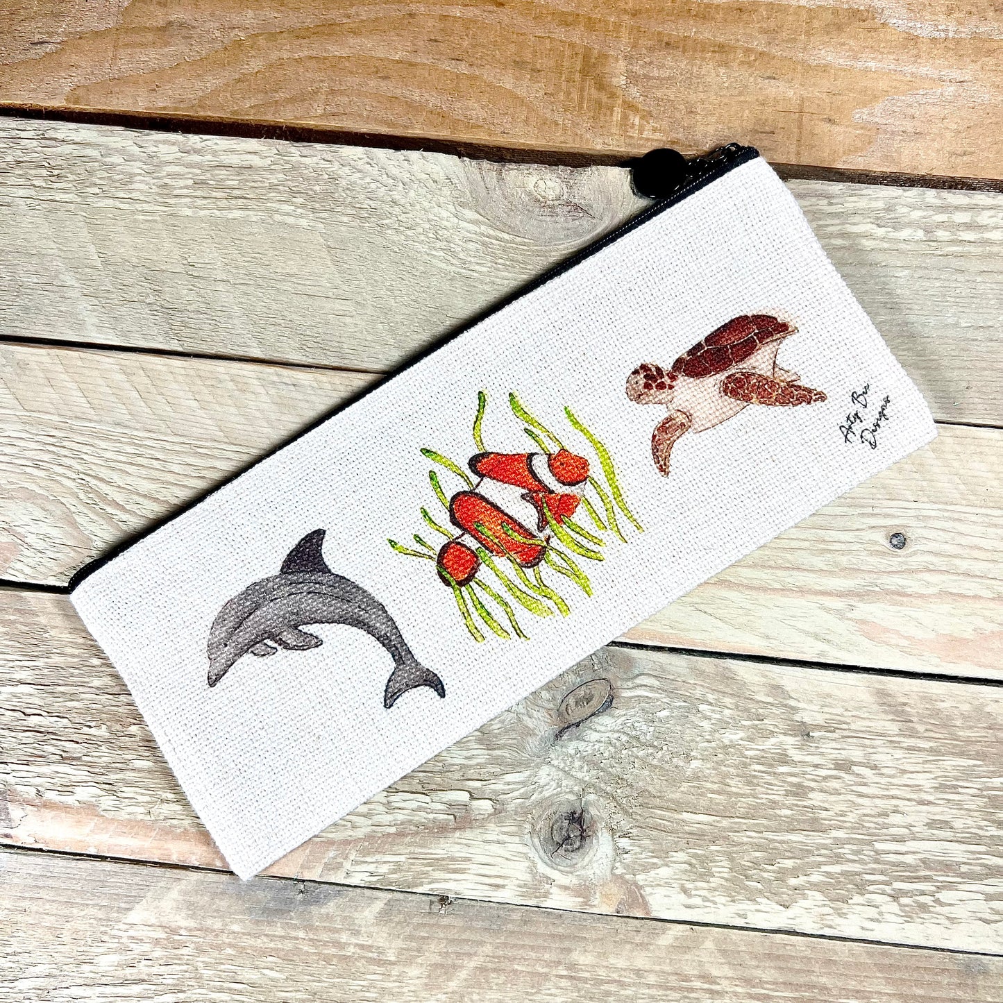 Under the Sea Linen Pencil Case