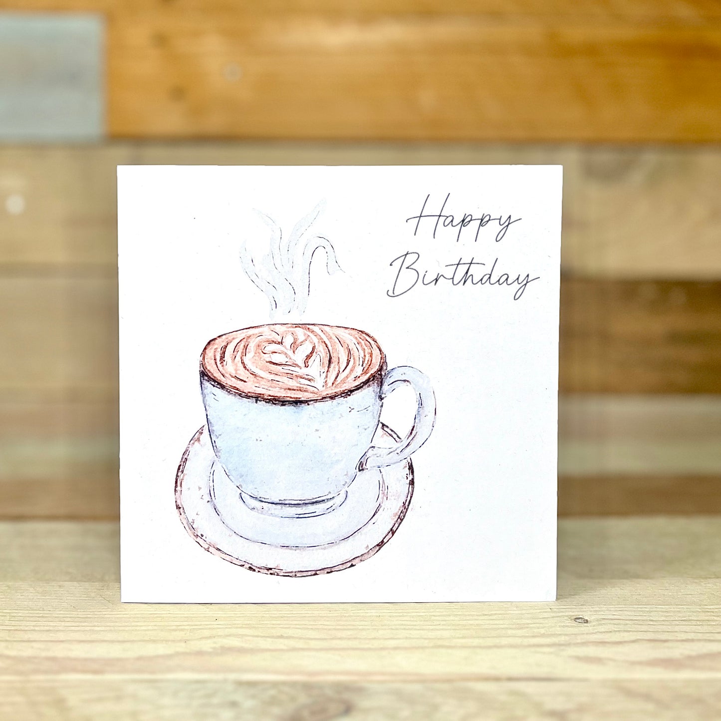 Coffee Time Birthday Card