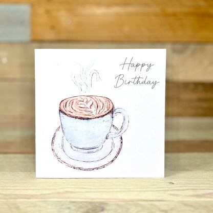 Coffee Time Birthday Card