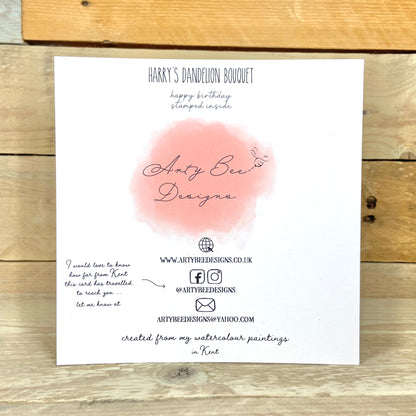 Harry's Dandelion Birthday Card