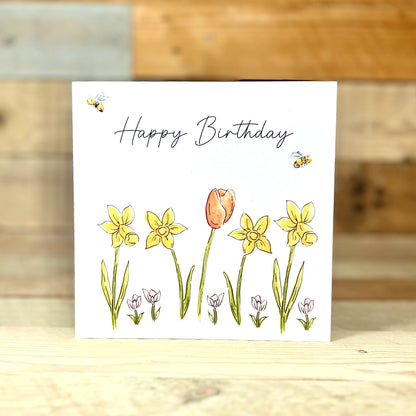 Spring has Sprung Birthday Card