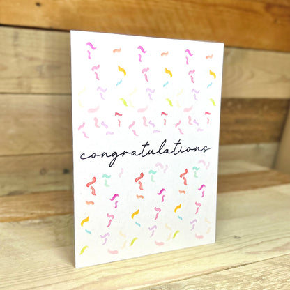 Confetti Congratulations Card