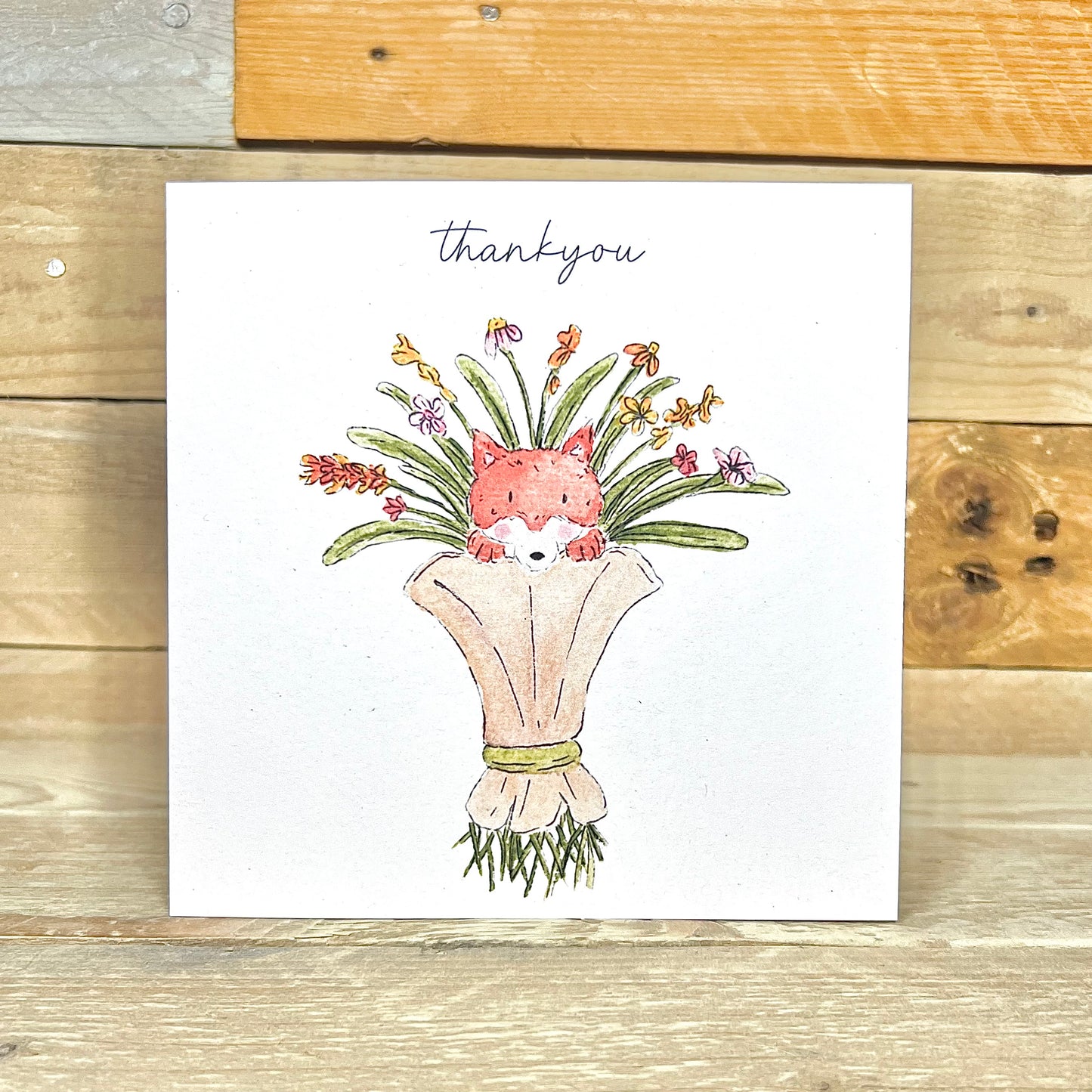 Foxy Florist Thank You Card