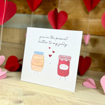 Peanut Butter And Jelly Valentine's Card