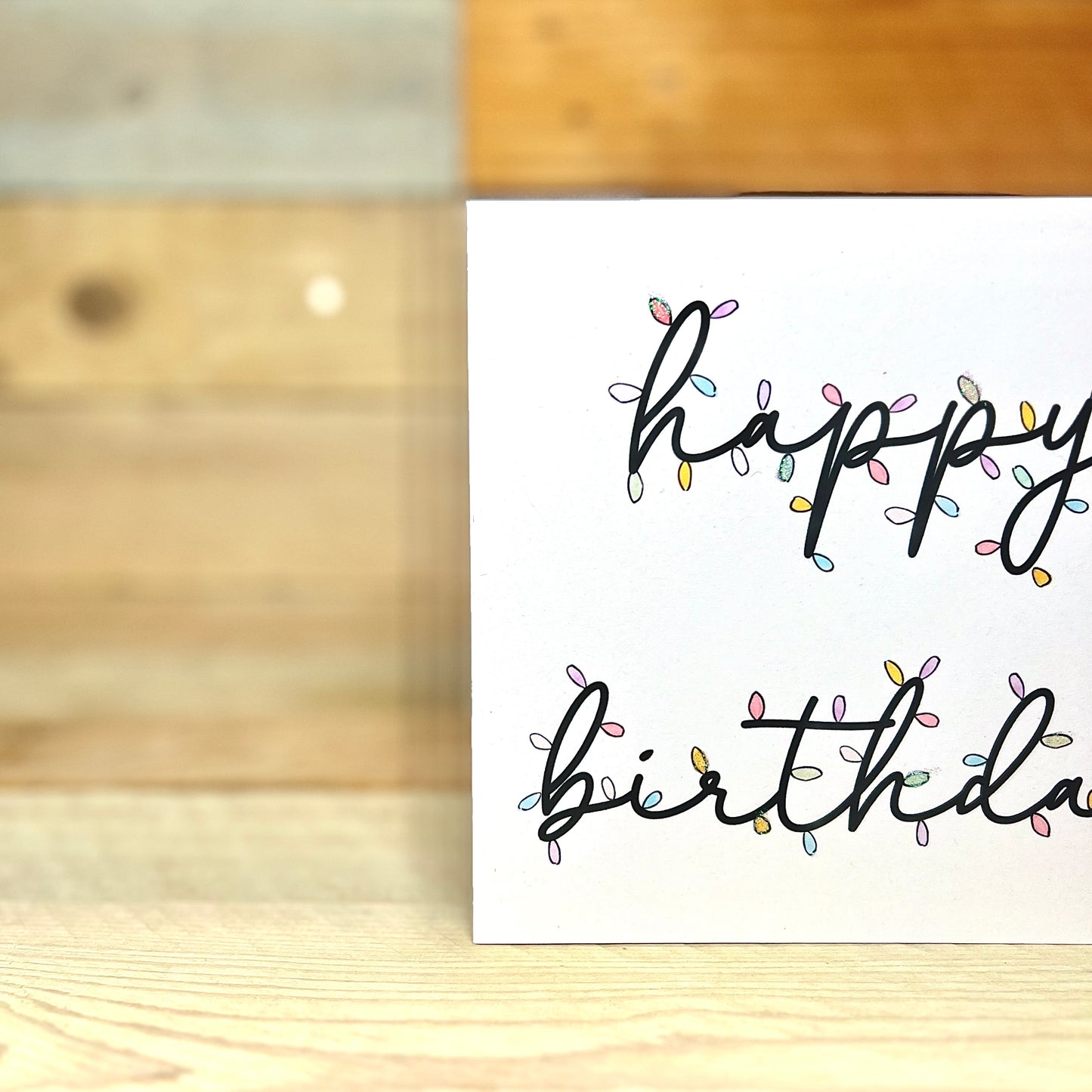 Birthday in Lights Card