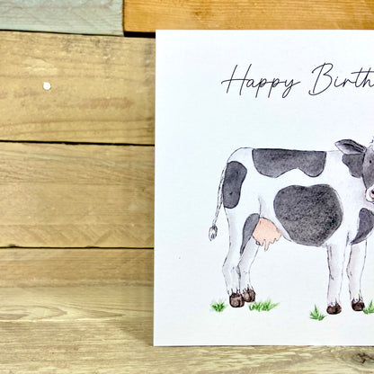 Monica the Moo Cow Birthday Card