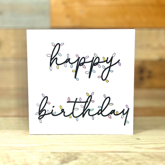 Birthday in Lights Card