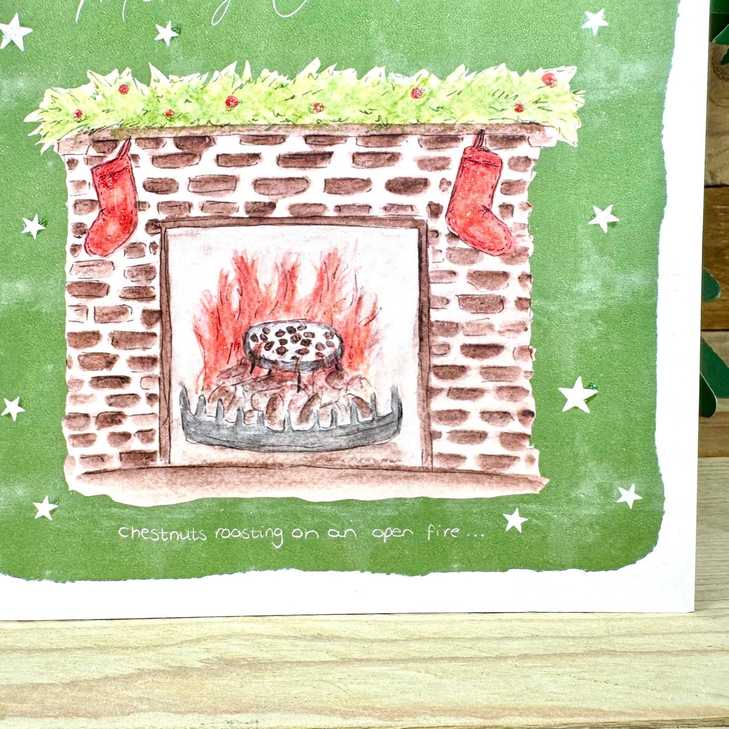 Chestnuts Roasting on an Open Fire Charity Christmas Card