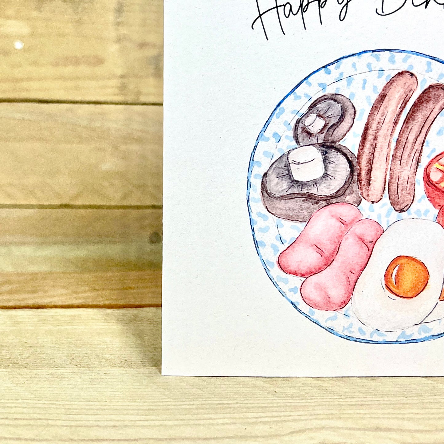 Full English Birthday Card