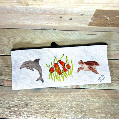 Wonky Sealife Pencil Case