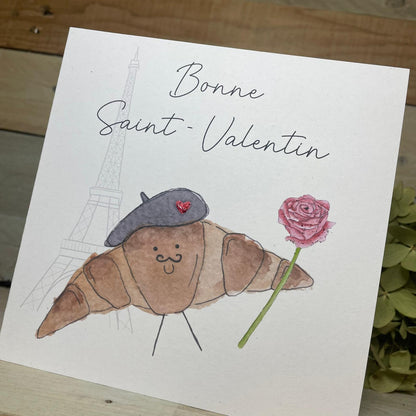 Je' Tieme Croissant Valentine's Card