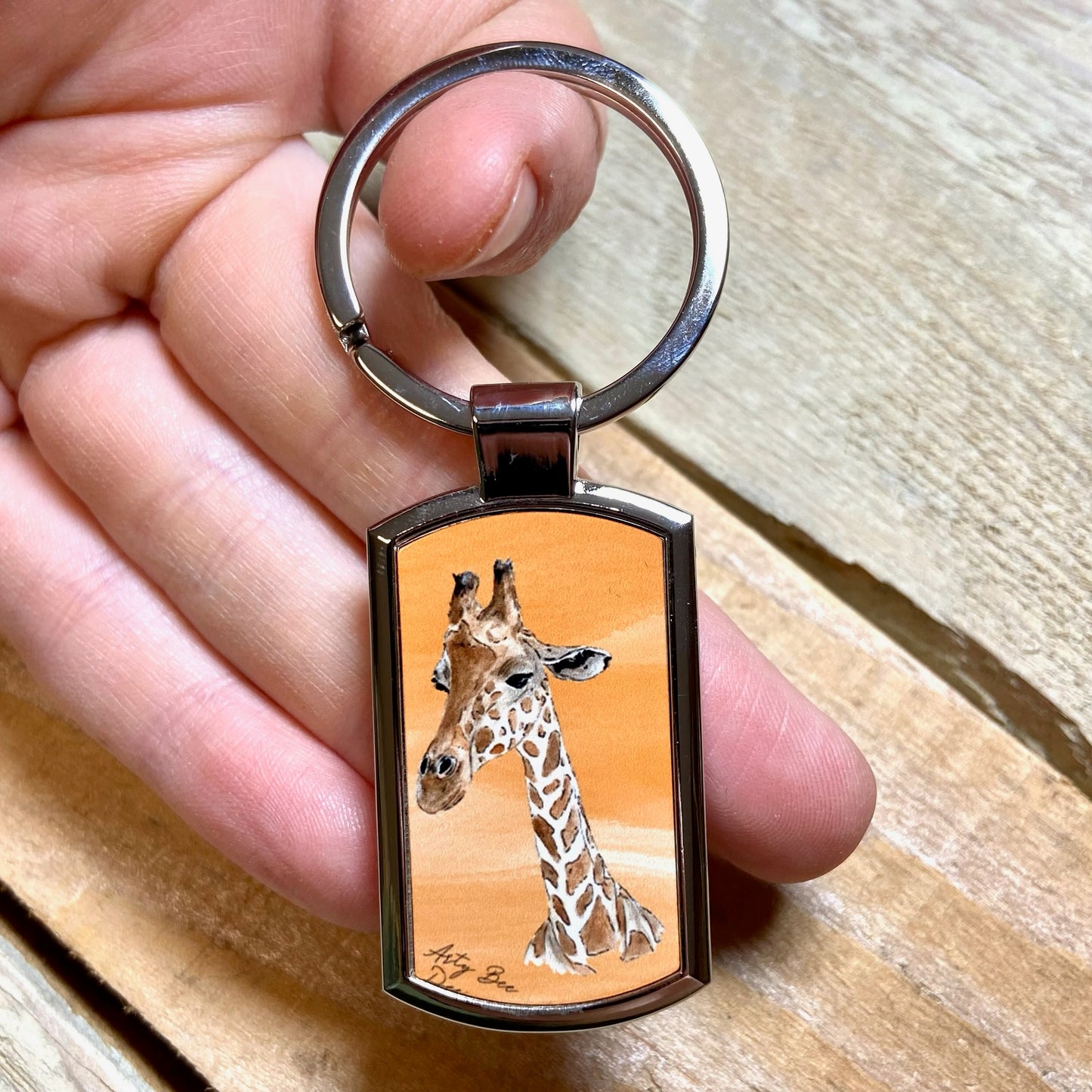 Giraffe Keyring