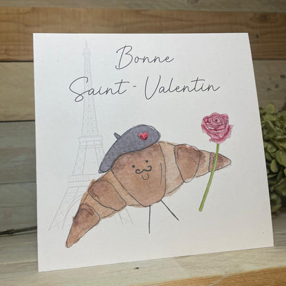 Je' Tieme Croissant Valentine's Card