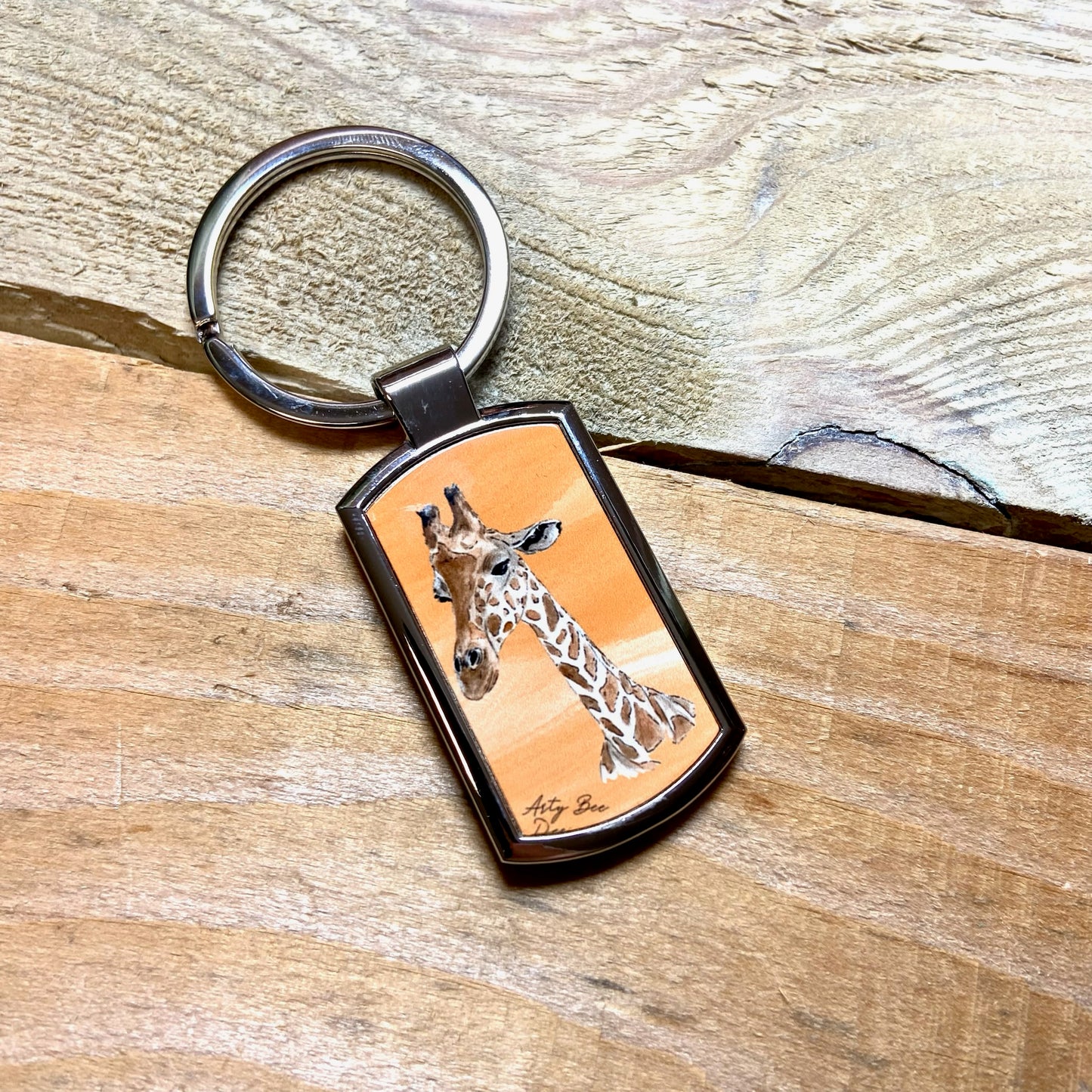 Giraffe Keyring