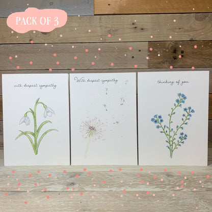 The Sympathy Pack of cards - Arty Bee Designs 