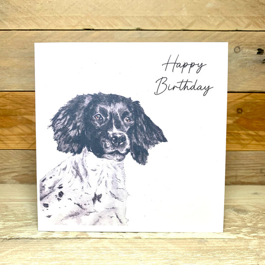 Willow the Spaniel Birthday Card