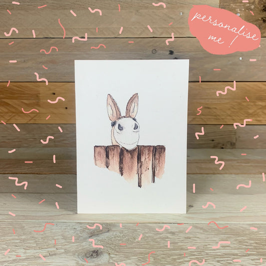 Dotty the Donkey Notelet - Arty Bee Designs 