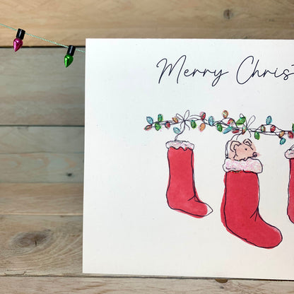 Stockings Christmas Card